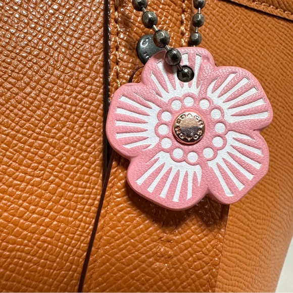 Coach City Tote in Deep Caramel Crossgrain Leather NWOT - Picture 9 of 11